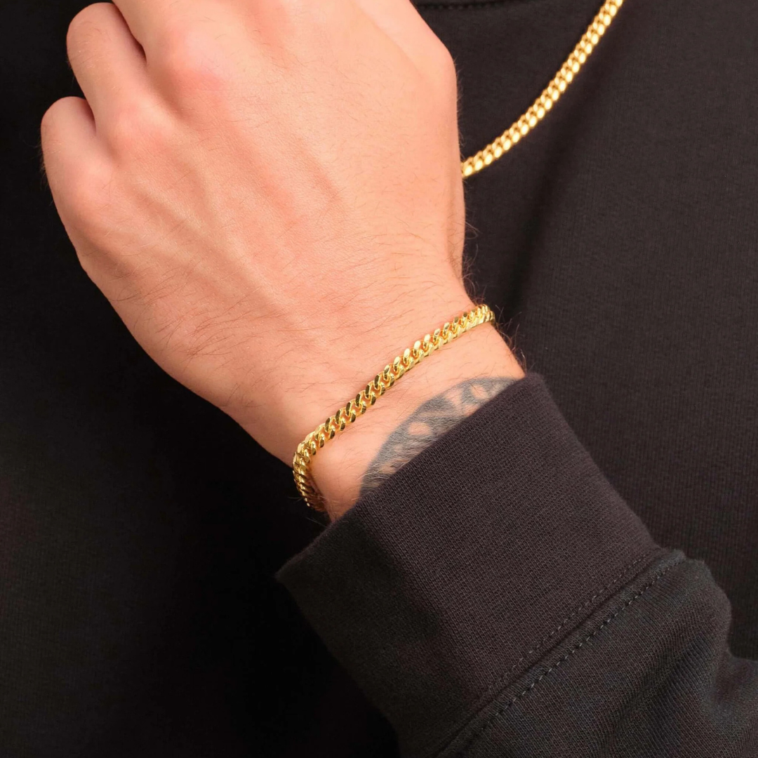 Cuban Bracelet (Gold) | 5mm