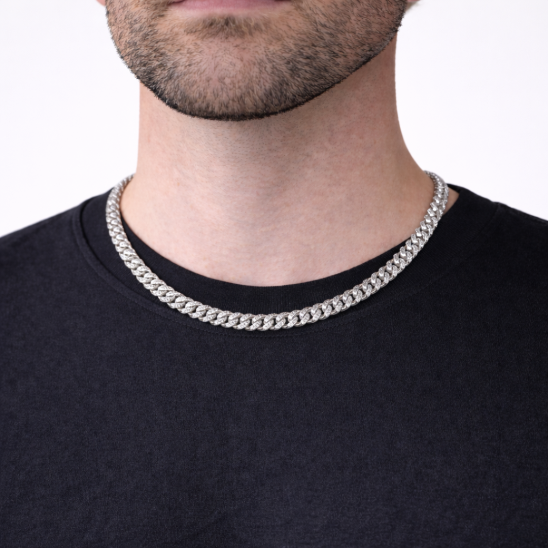 Cuban Chain (Silver) | 6mm (Moissanite)