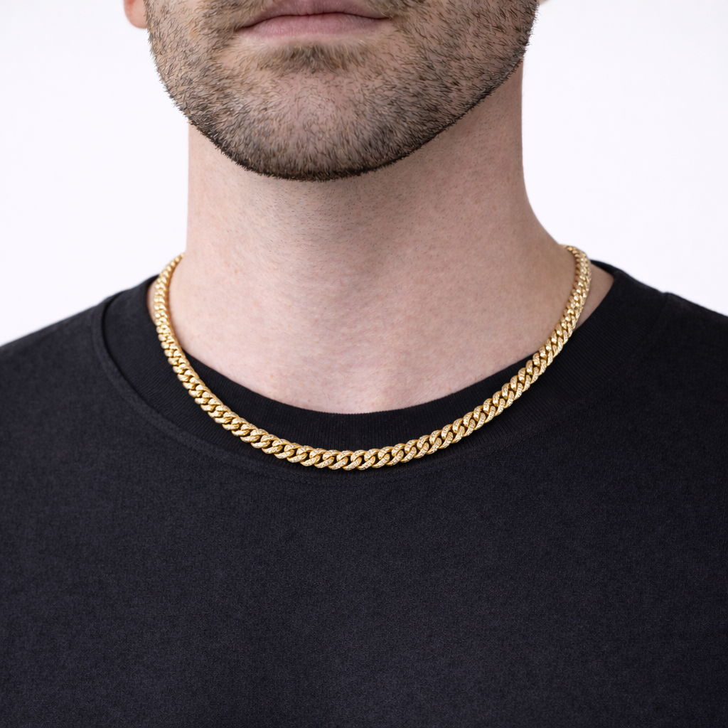 Cuban Chain (Gold) | 6mm (Moissanite)
