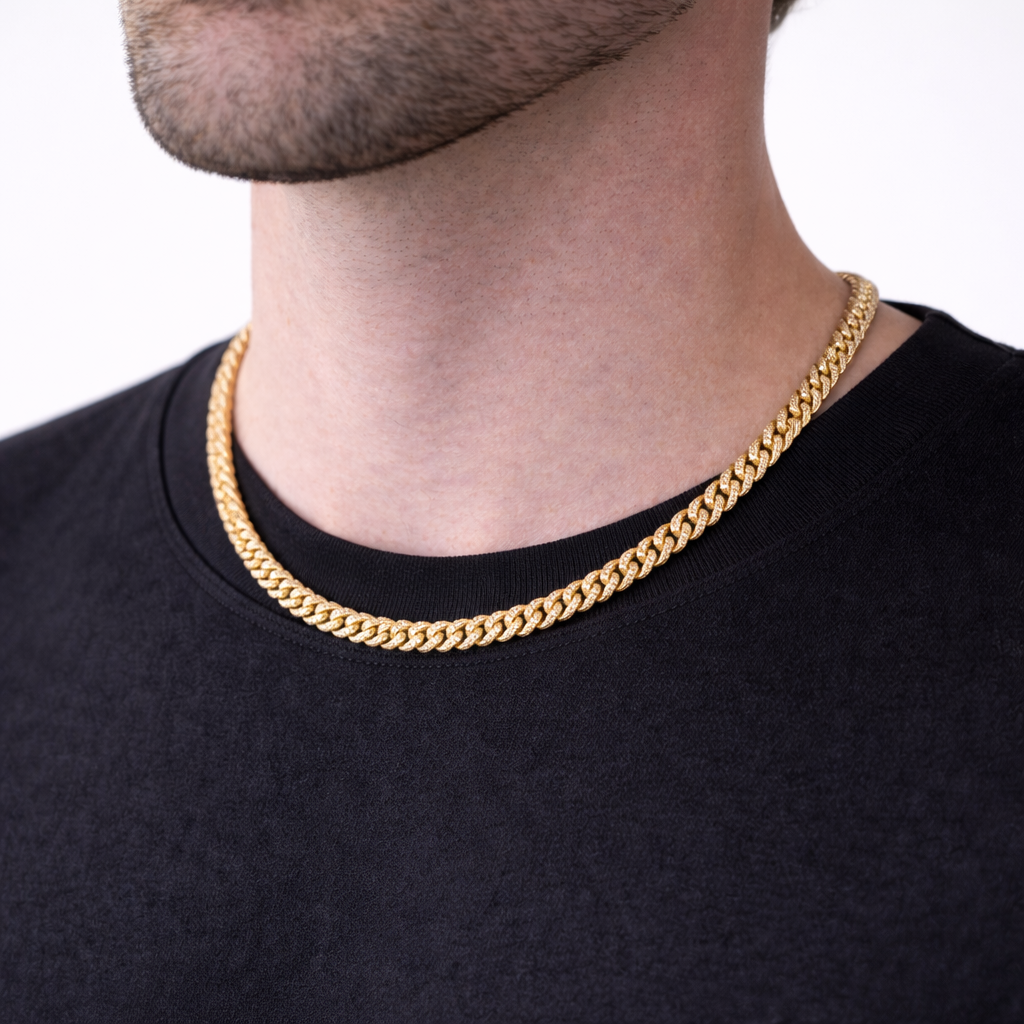 Cuban Chain (Gold) | 6mm (Moissanite)
