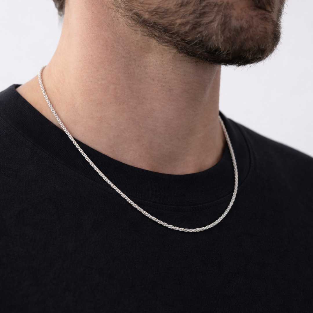 Wheat Chain (Silver) | 2mm