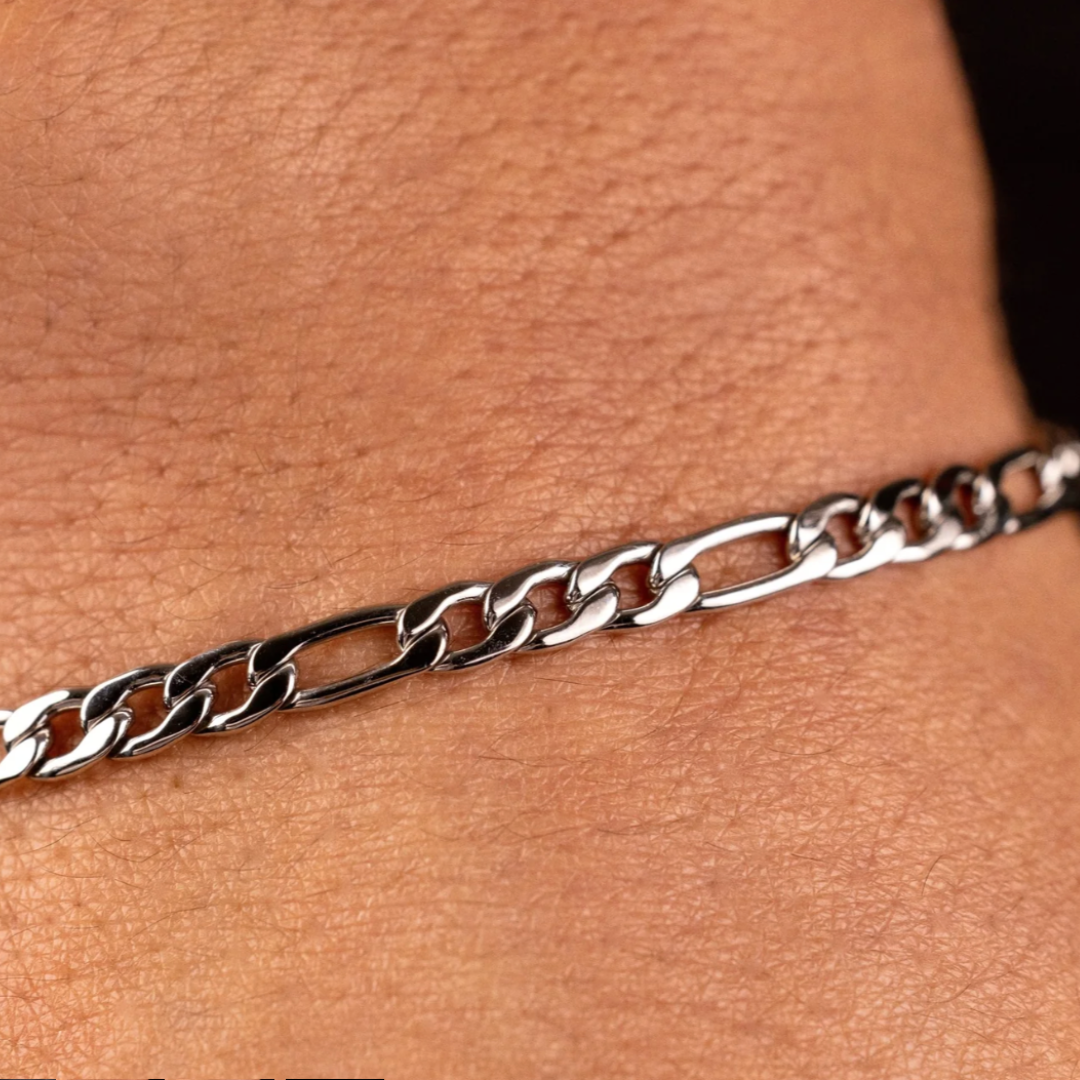 Figaro Bracelet (Silver) | 4mm
