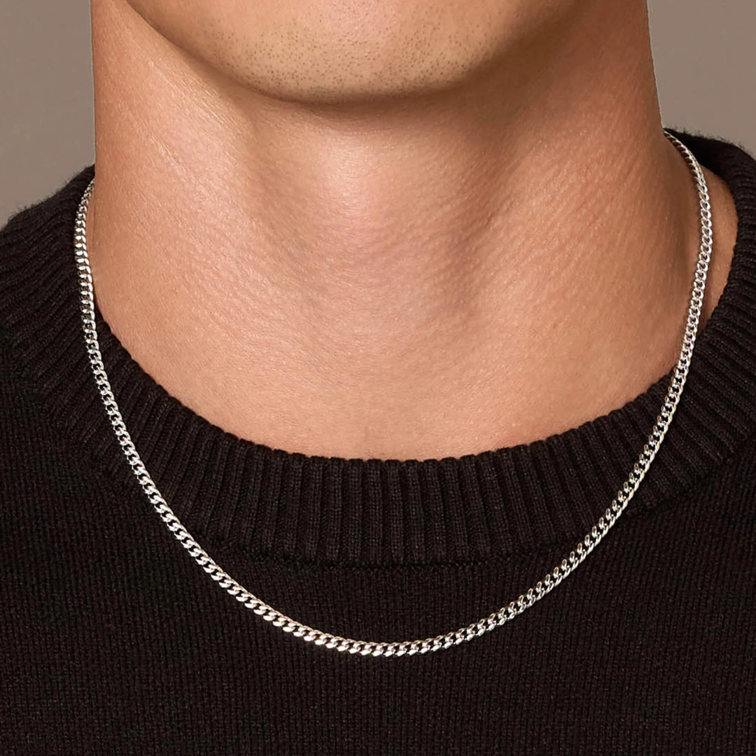 Cuban Chain (Silver) | 3mm