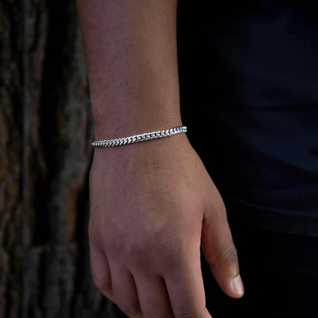 Cuban Bracelet (Silver) | 5mm