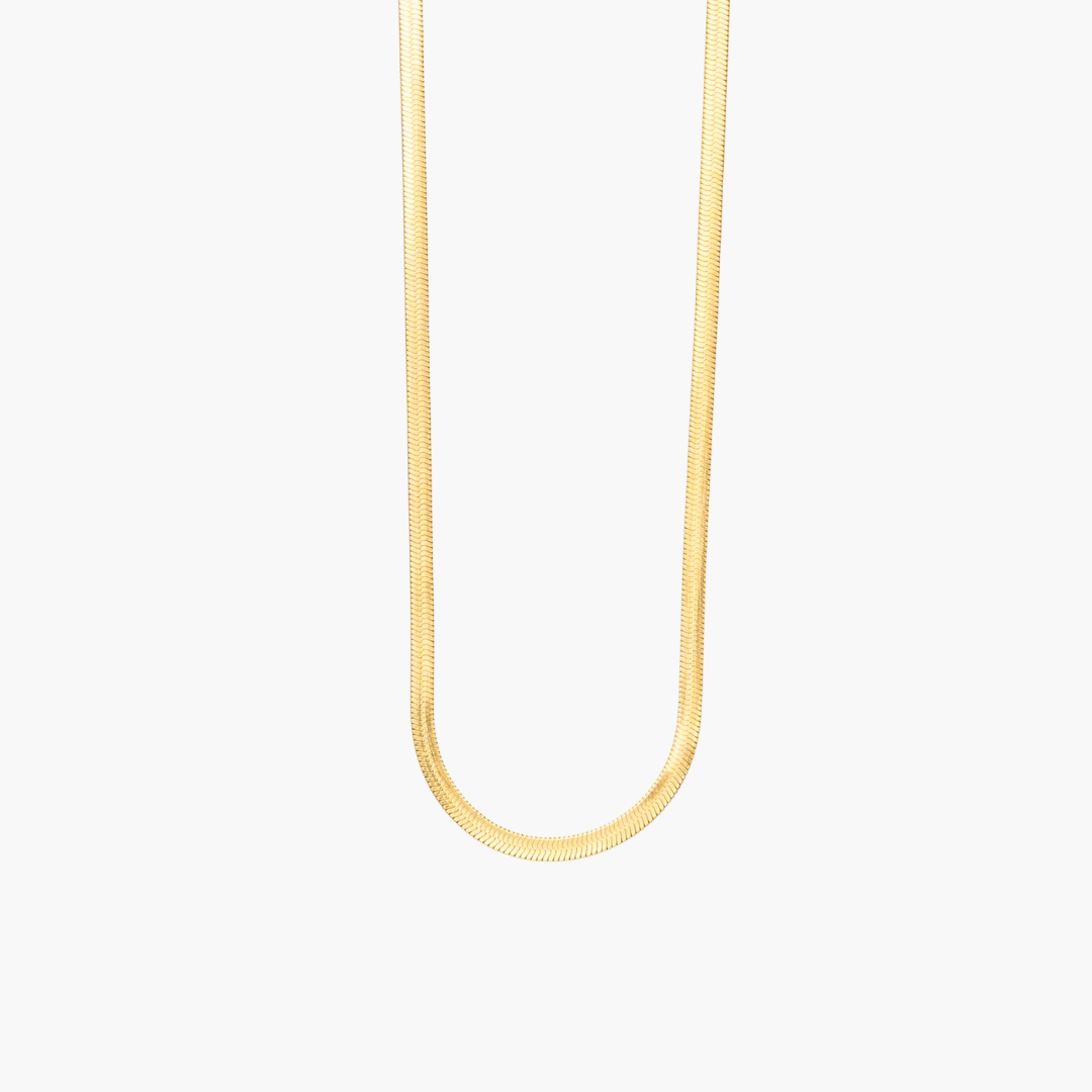 Herringbone Chain (Gold) | 3mm