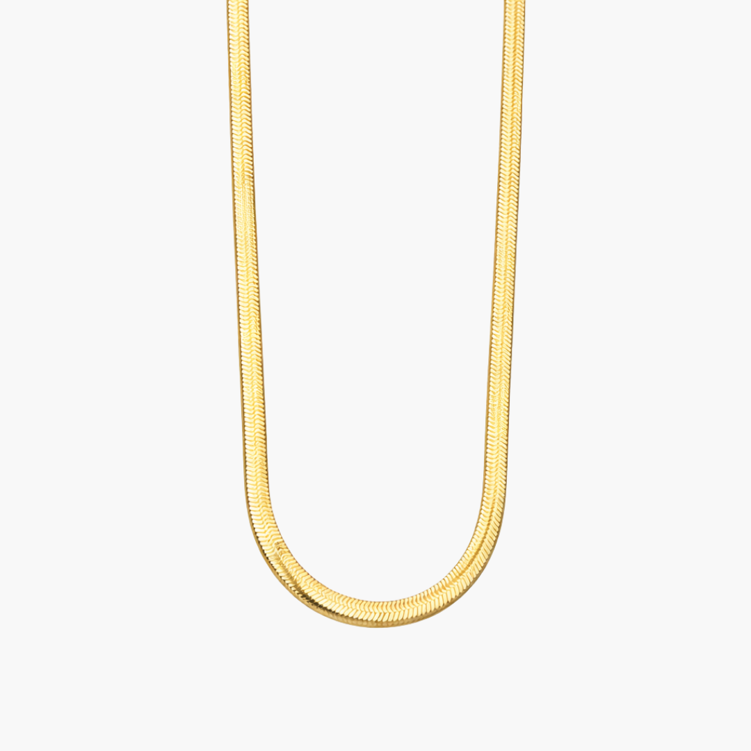 Herringbone Chain (Gold) | 5mm
