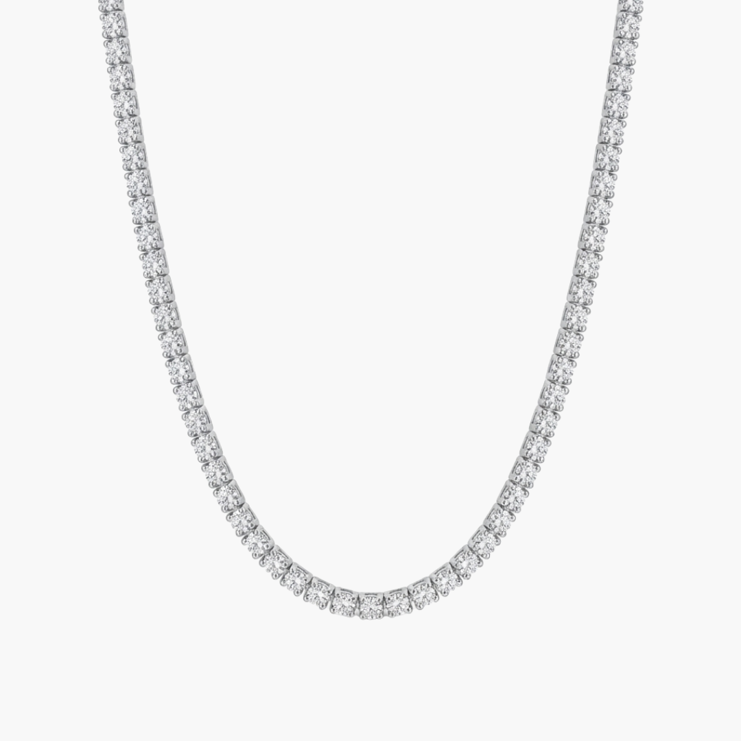 Tennis Chain (Silver) | 2mm (Moissanite)