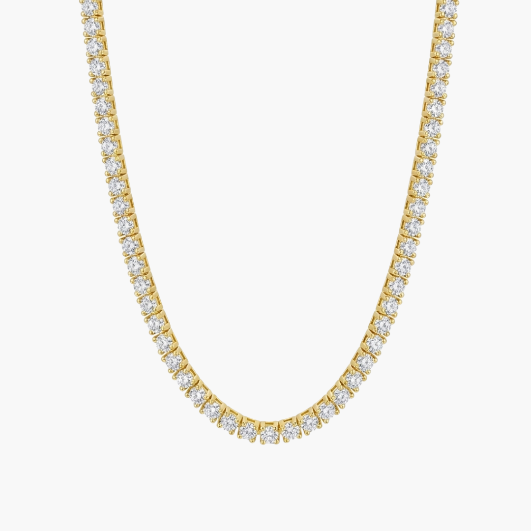 Tennis Chain (Gold) | 2mm (Moissanite)