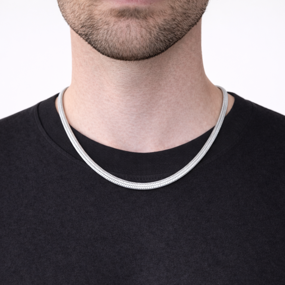 Herringbone Chain (Silver) | 5mm