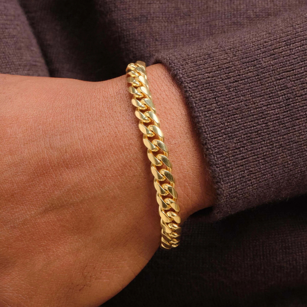 Cuban Bracelet (Gold) | 7mm
