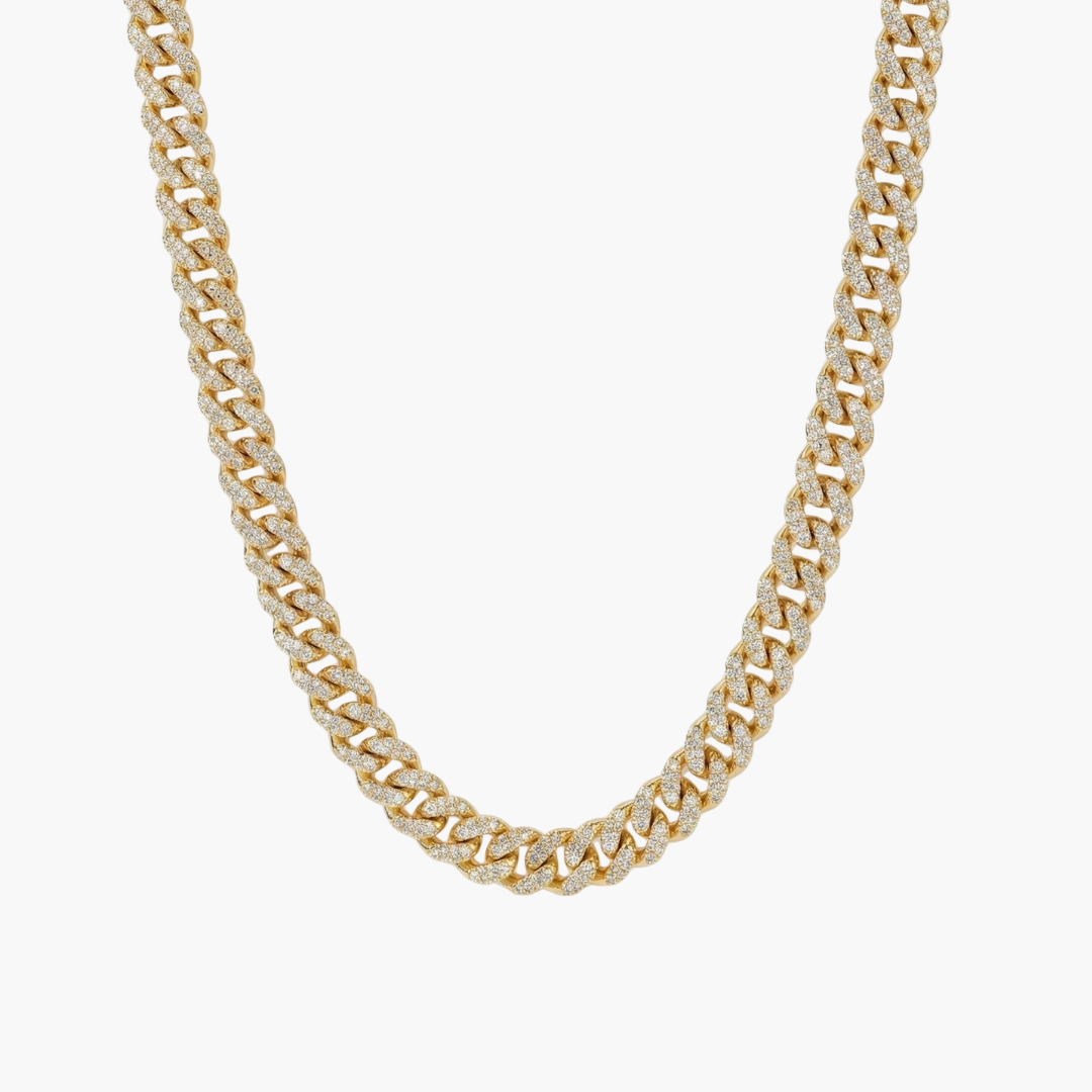 Cuban Chain (Gold) | 6mm (Moissanite)