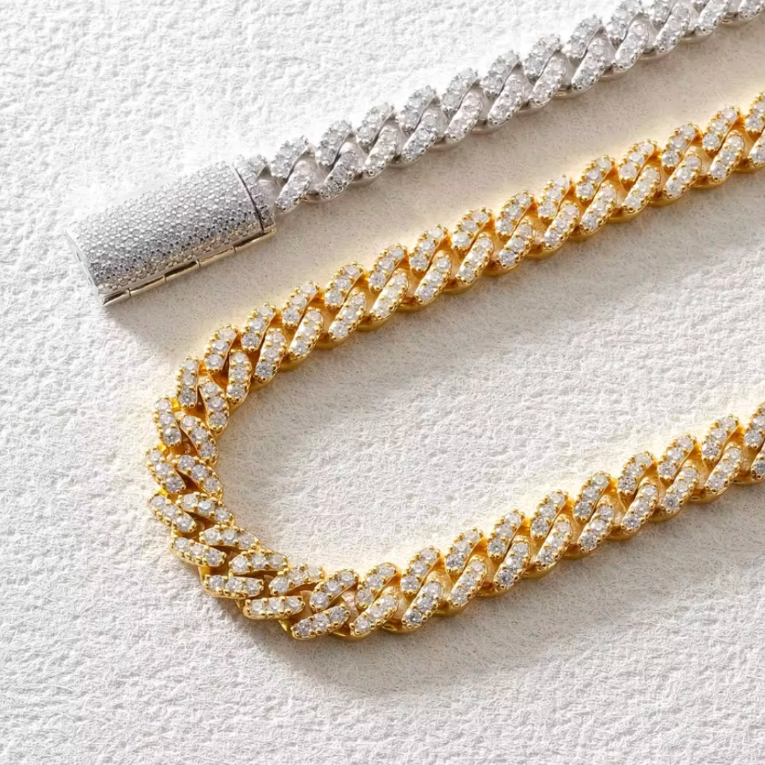 Cuban Chain (Gold) | 6mm (Moissanite)