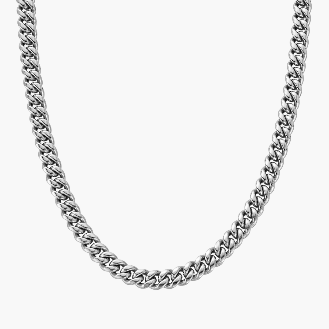 Cuban Chain (Silver) | 8mm
