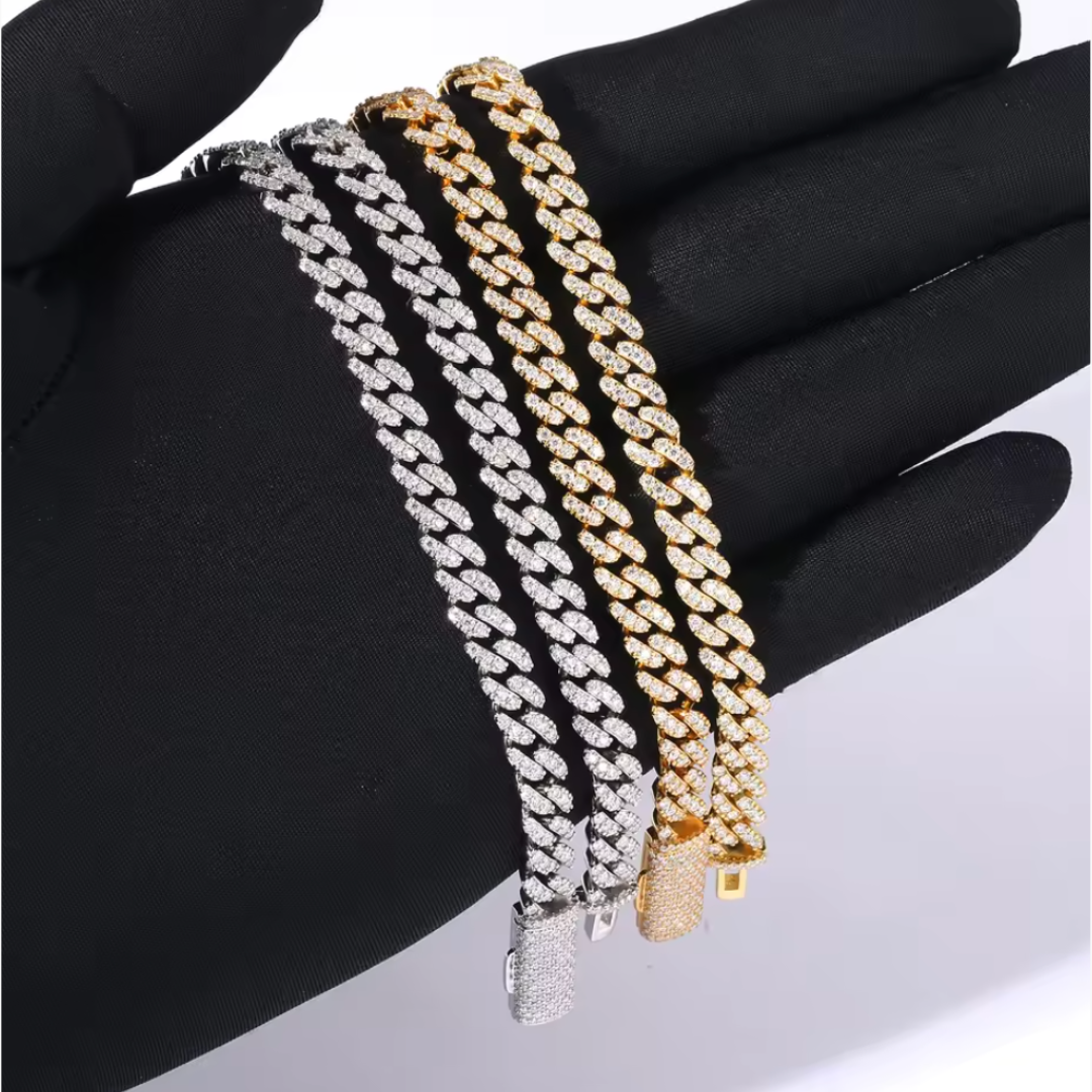 Cuban Chain (Silver) | 6mm (Moissanite)