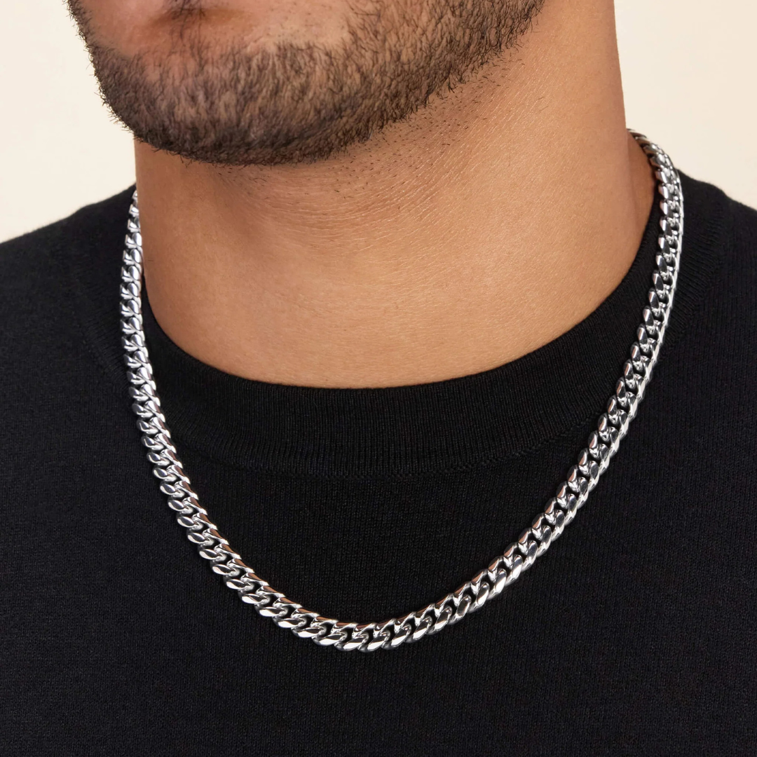 Cuban Chain (Silver) | 8mm