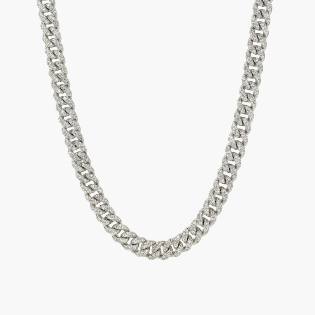 Cuban Chain (Silver) | 6mm (Moissanite)