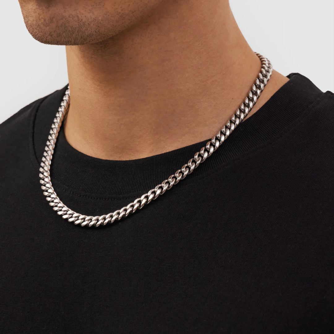 Cuban Chain (Silver) | 8mm