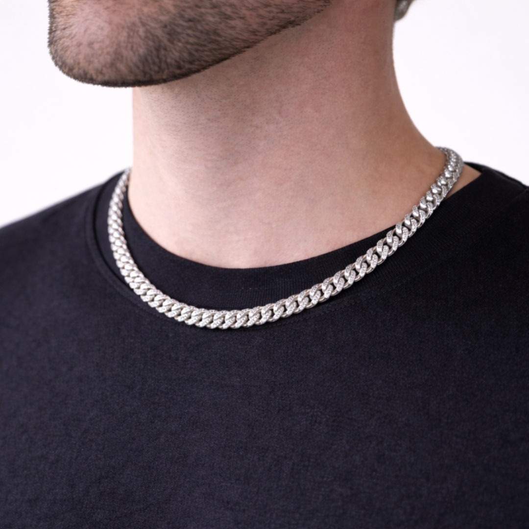 Cuban Chain (Silver) | 6mm (Moissanite)