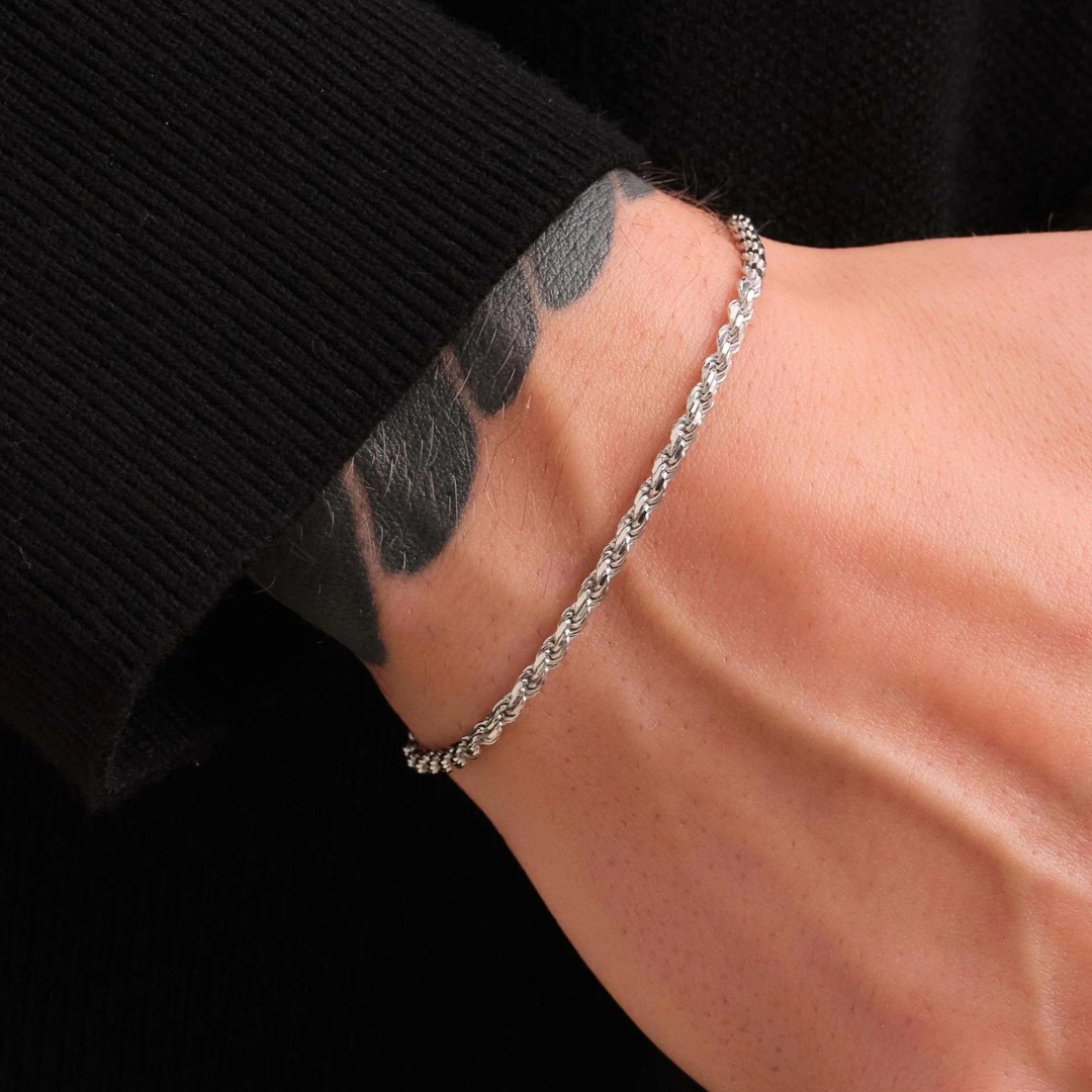 Rope Bracelet (Silver) | 2.5mm