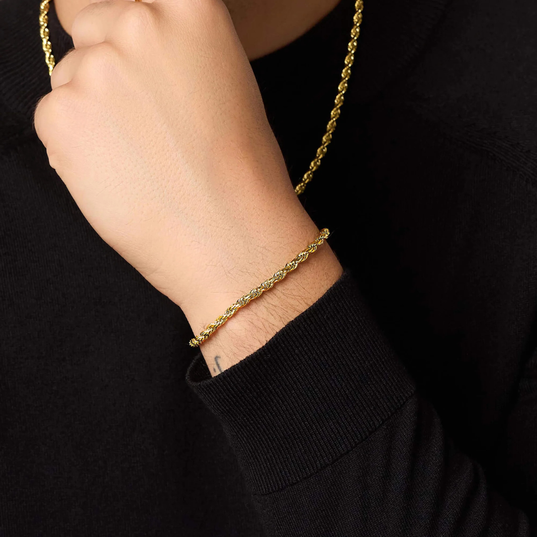 Rope Bracelet (Gold) | 3mm
