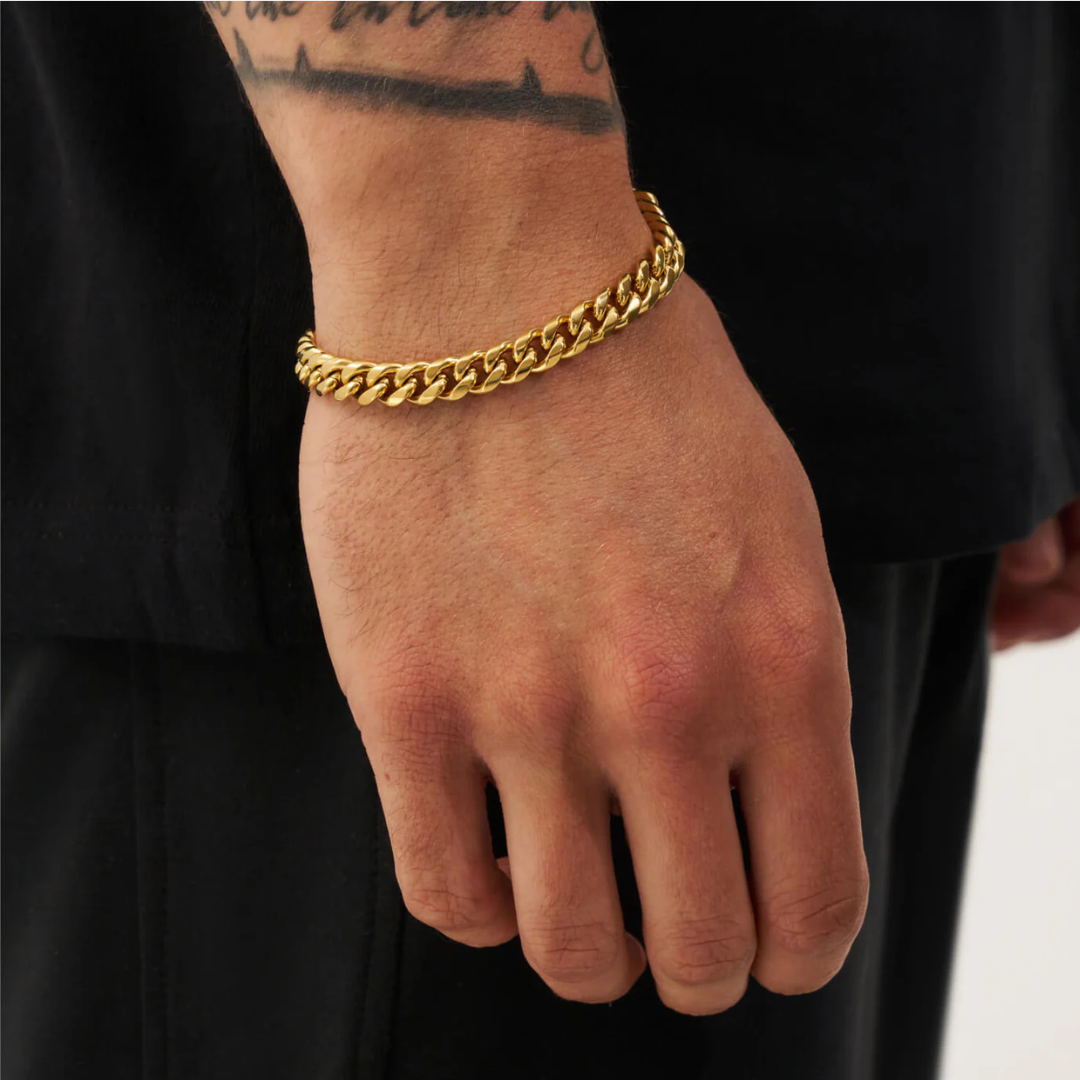 Cuban Bracelet (Gold) | 7mm