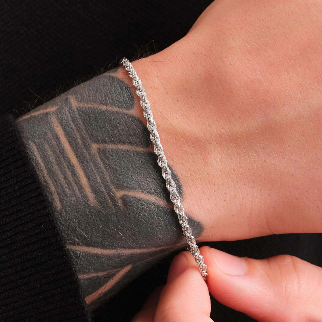 Rope Bracelet (Silver) | 2.5mm
