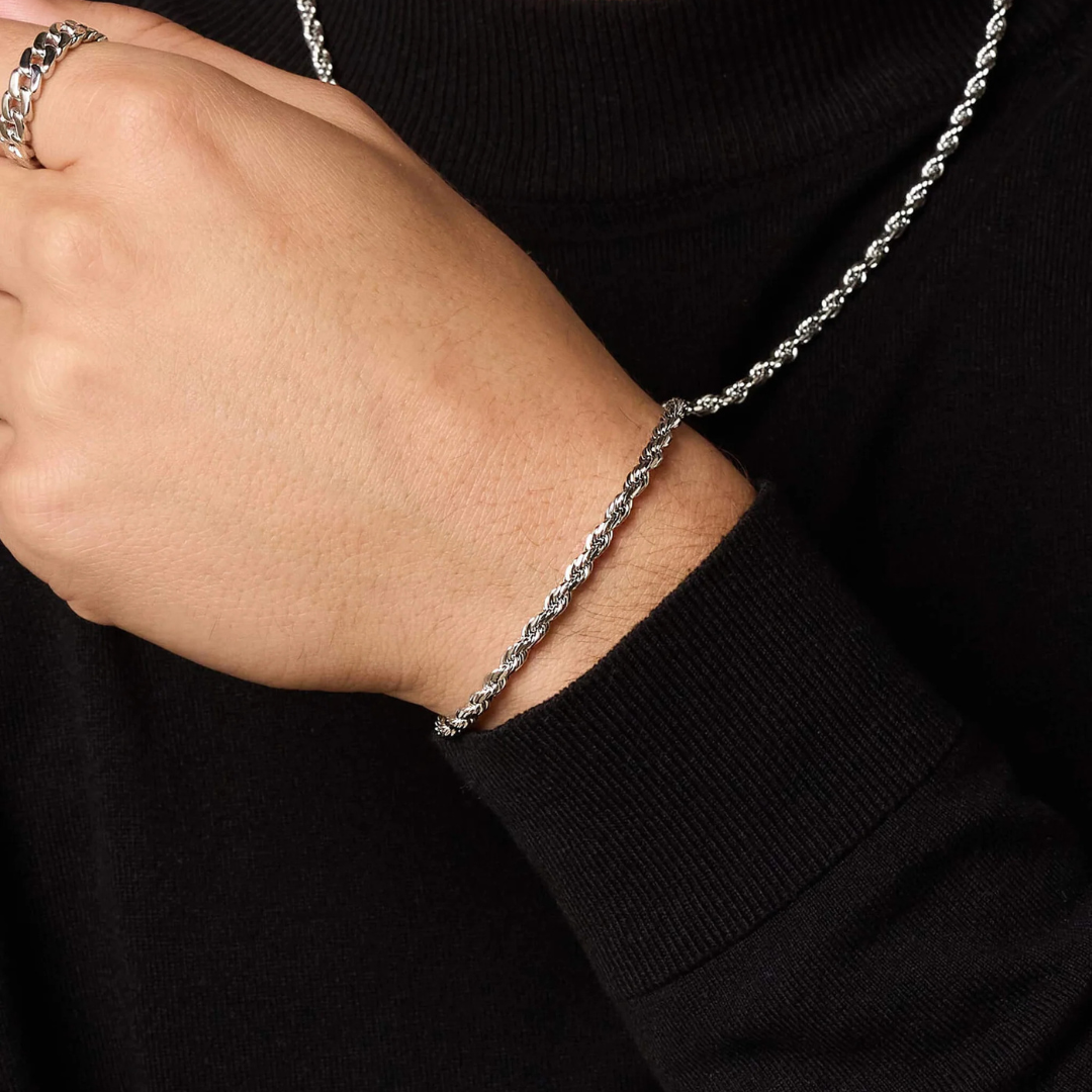Rope Bracelet (Silver) | 3mm