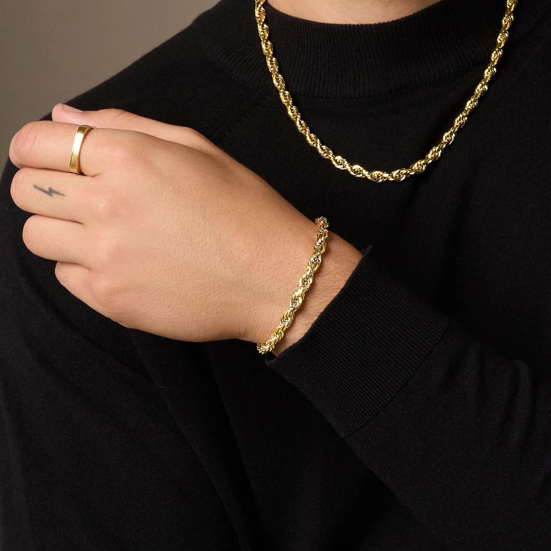 Rope Bracelet (Gold) | 6mm