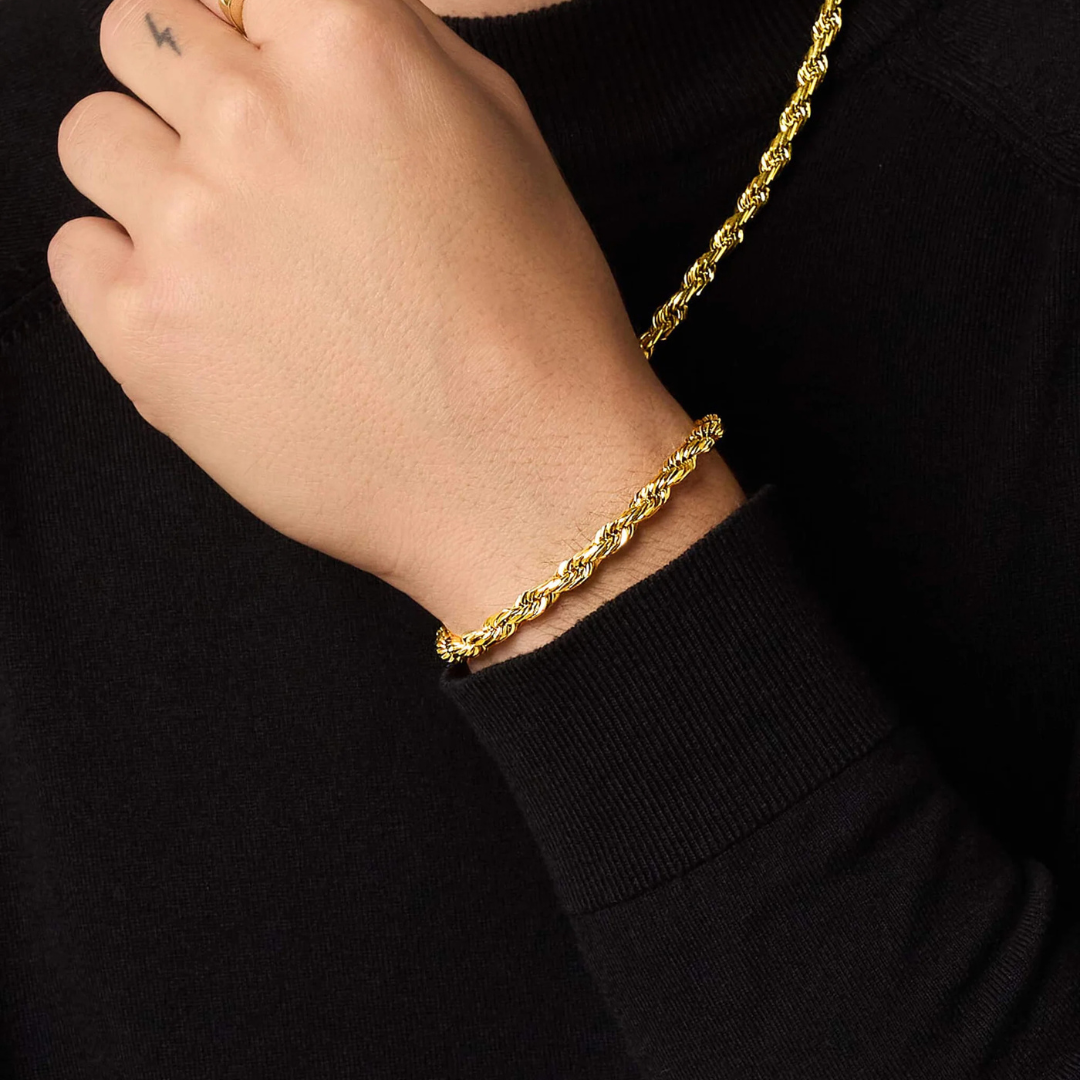 Rope Bracelet (Gold) | 6mm