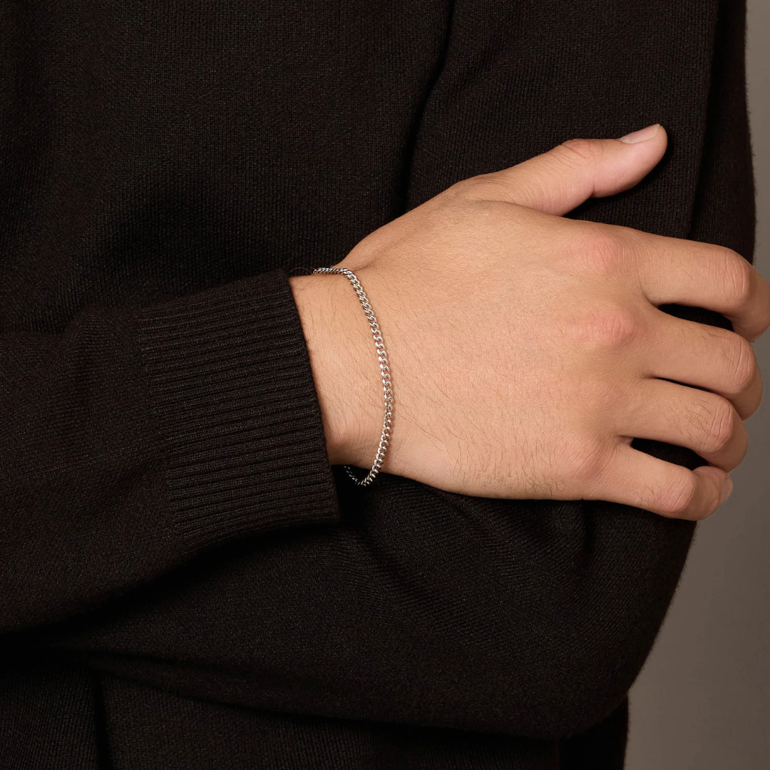 Cuban Bracelet (Silver) | 3mm