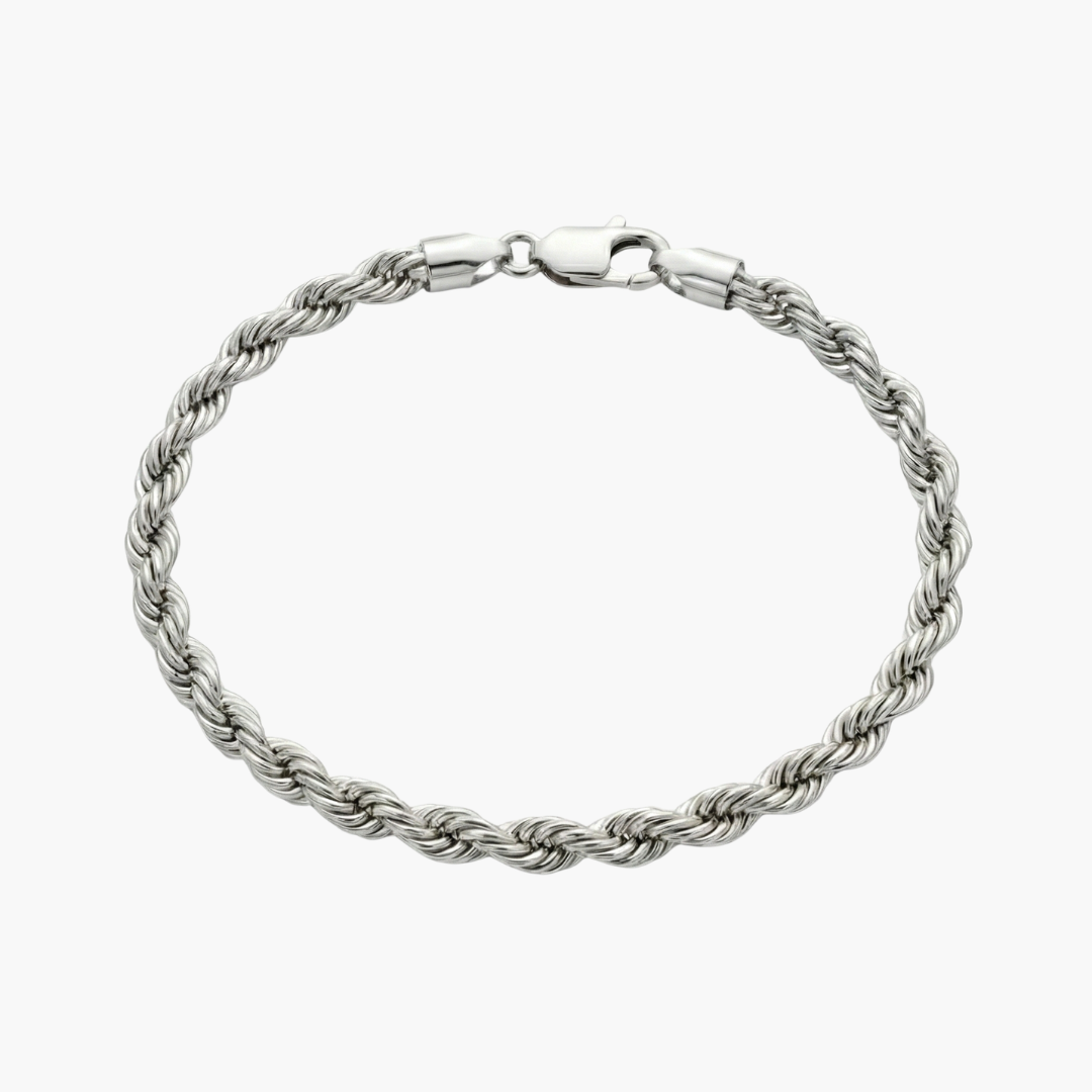 Rope Bracelet (Silver) | 6mm