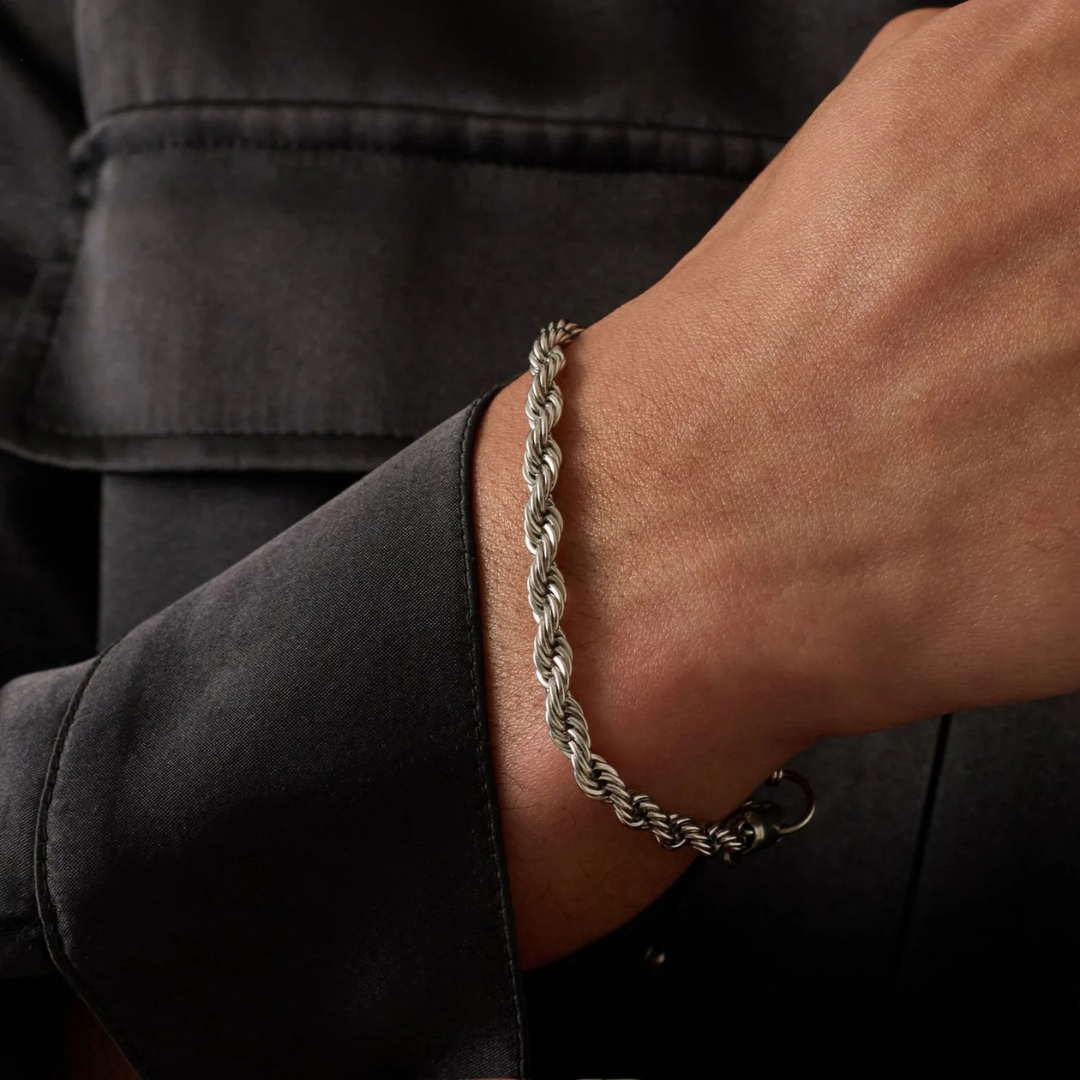 Rope Bracelet (Silver) | 6mm