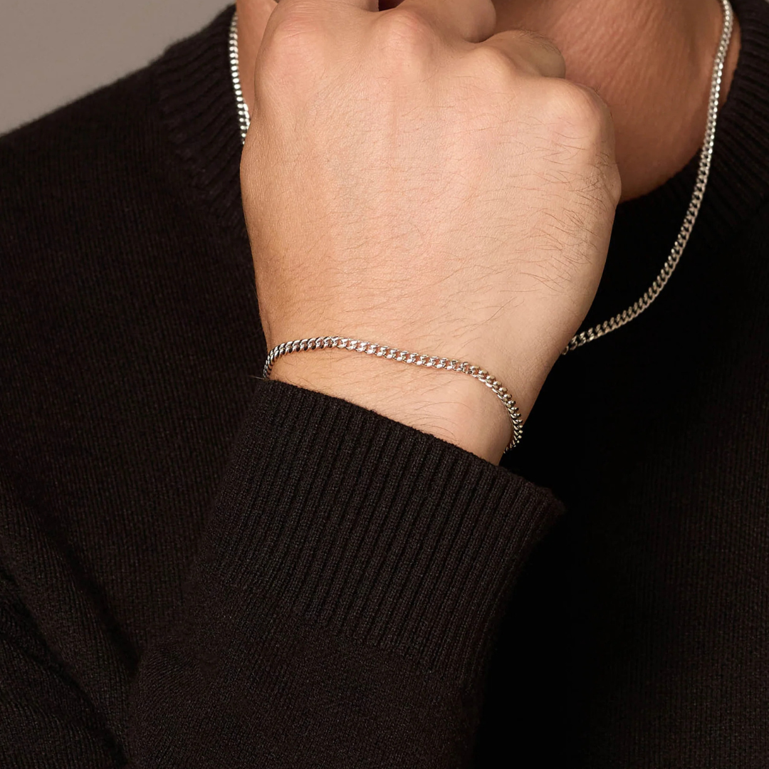 Cuban Bracelet (Silver) | 3mm