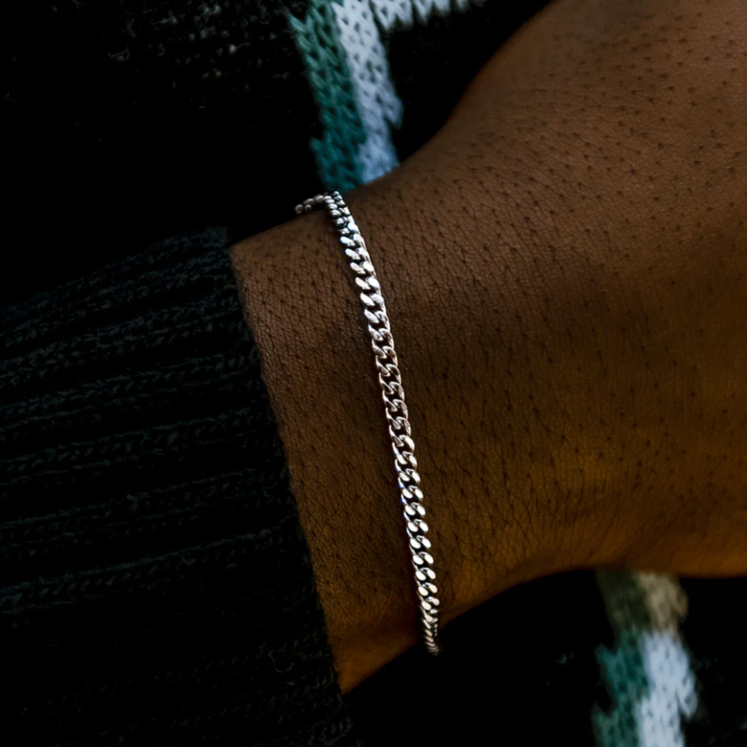Cuban Bracelet (Silver) | 3mm