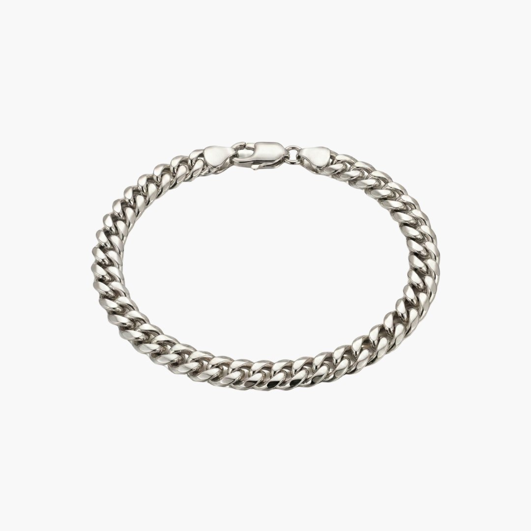 Cuban Bracelet (Silver) | 7mm