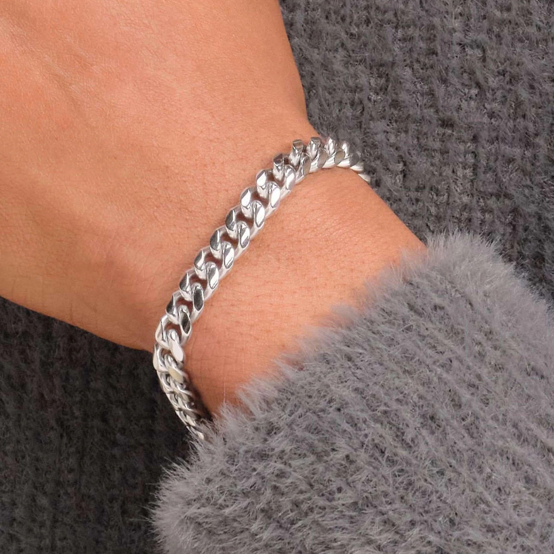 Cuban Bracelet (Silver) | 7mm