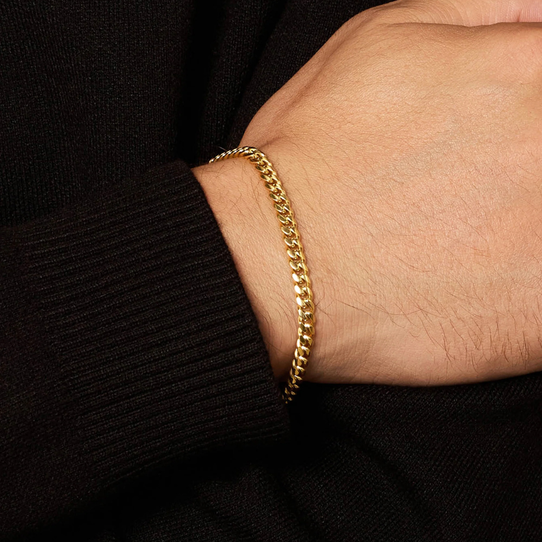 Cuban Bracelet (Gold) | 5mm