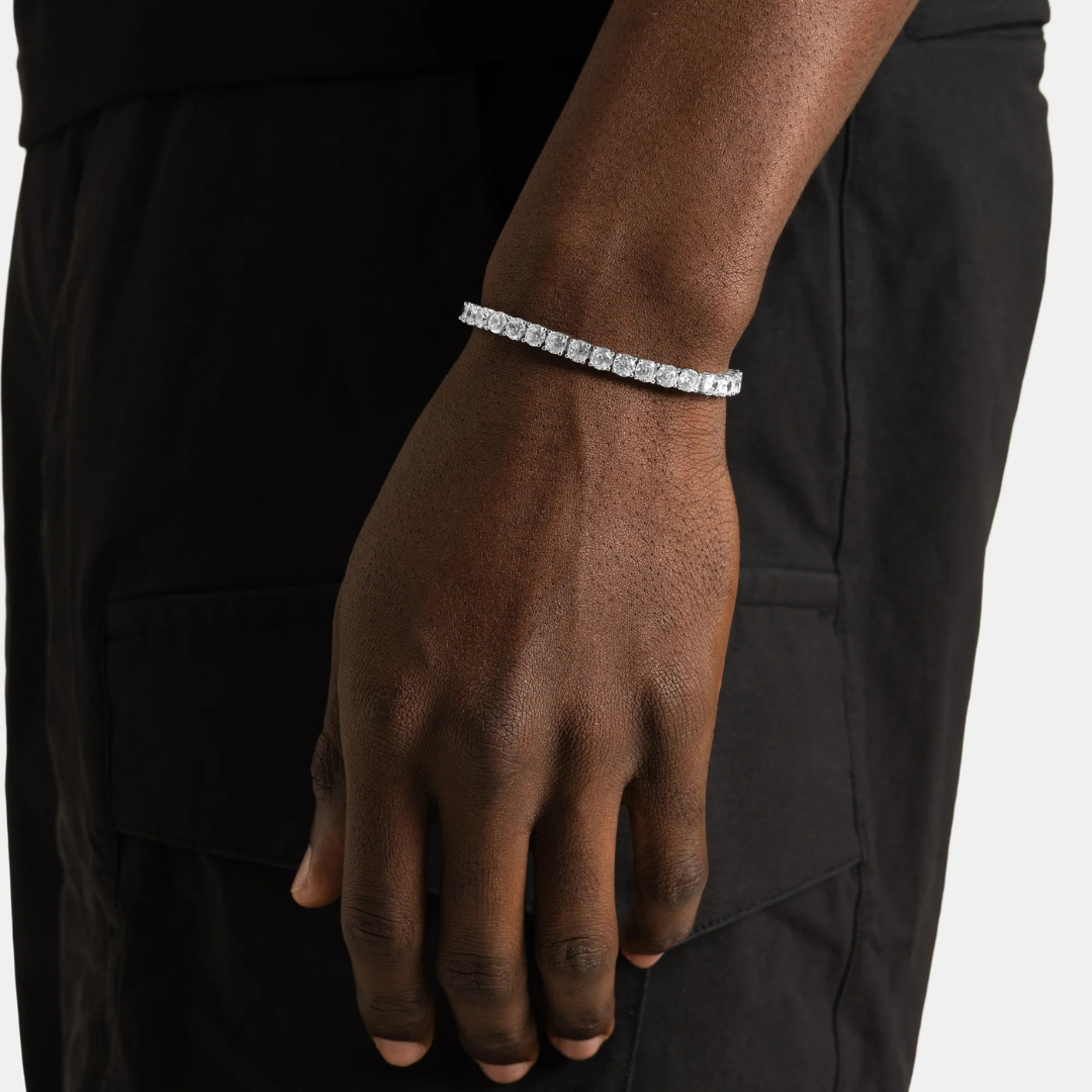Tennis Bracelet (Silver) | 5mm (Moissanite)