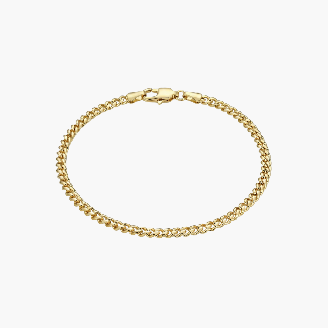 Cuban Bracelet (Gold) | 3mm